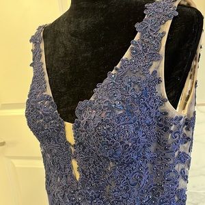 Navy blue Prom or Homecoming dress Size 2 by Sherri Hill.